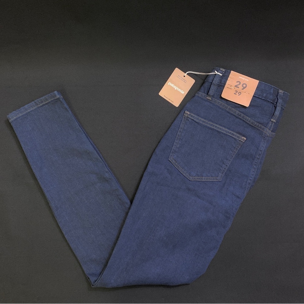 PATAGONIA Women's Organic Cotton Denim Slim Jeans Straight Leg 29 x 29 sz. 8 NWT